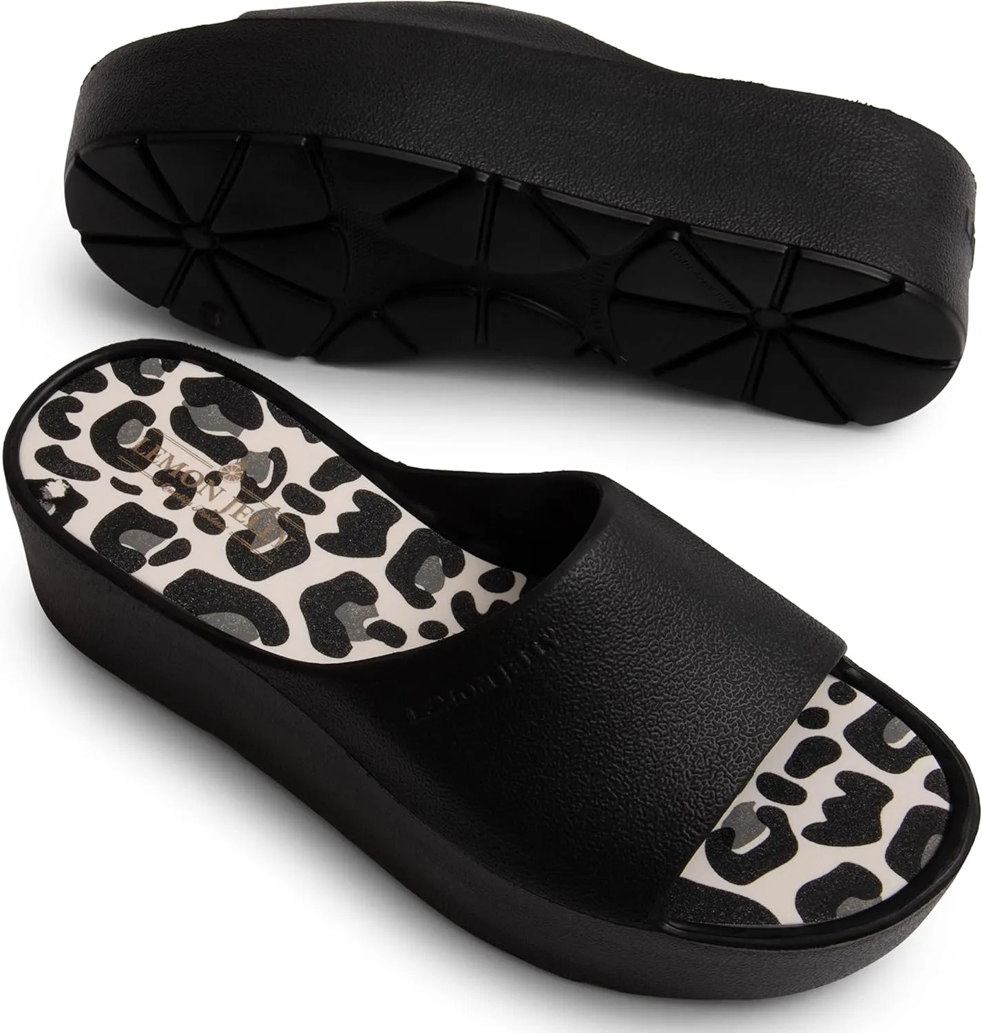 Lemon Jelly Women's Enyd Platform Sandals - Cute Water-Friendly Comfort Wedges for the Beach or Casual Wear - Super Lightweight Slip-On Flip Flops for Ladies