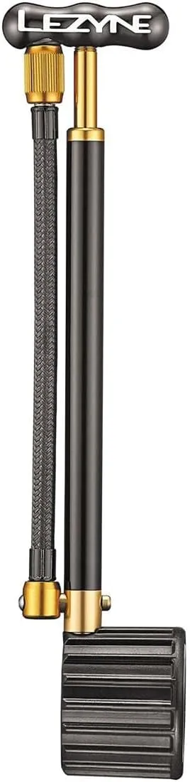 LEZYNE Shock Drive Bicycle Hand Pump, High Pressure 400psi Shock Pump, Portable, Mountain & Road Bike Pump