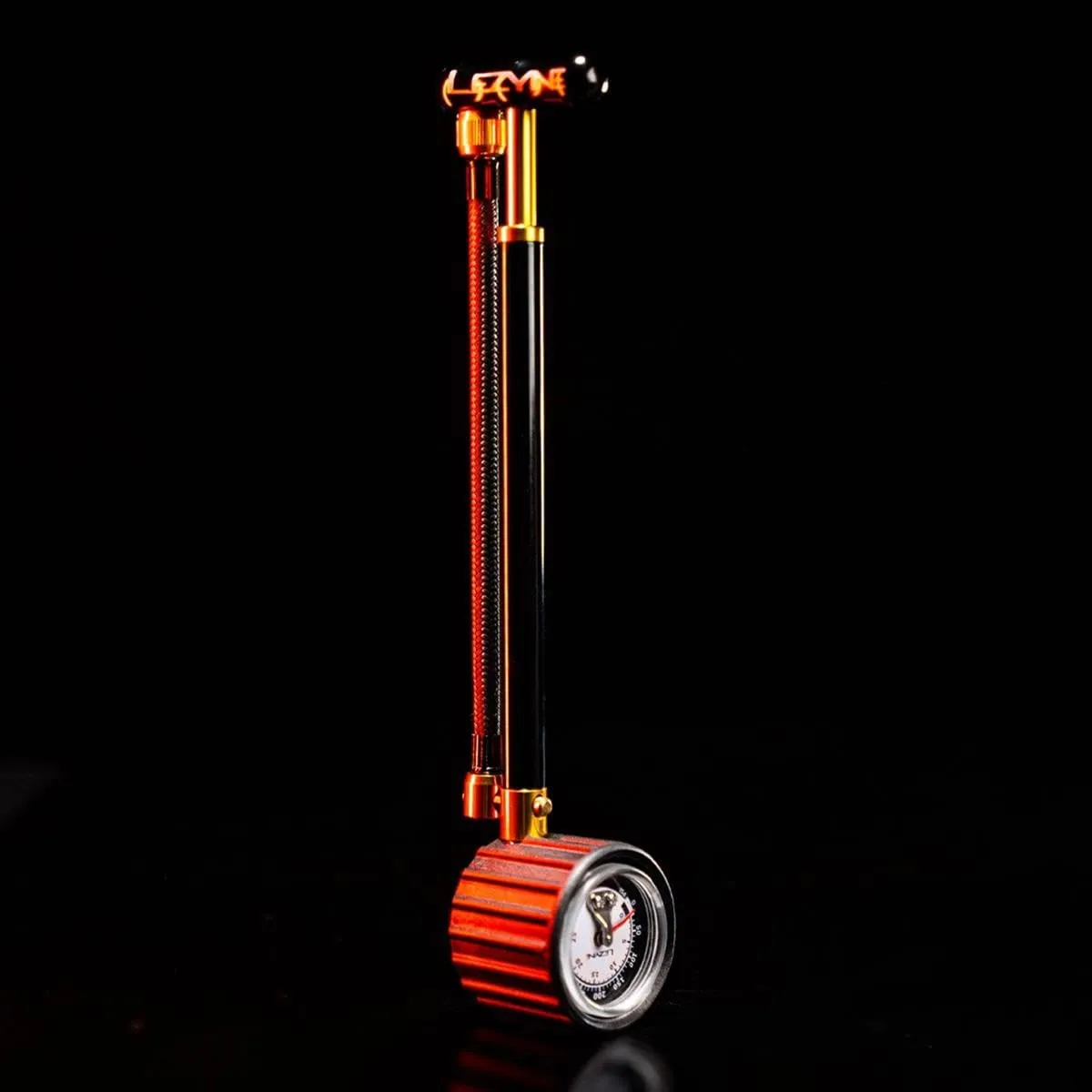 LEZYNE Shock Drive Bicycle Hand Pump, High Pressure 400psi Shock Pump, Portable, Mountain & Road Bike Pump