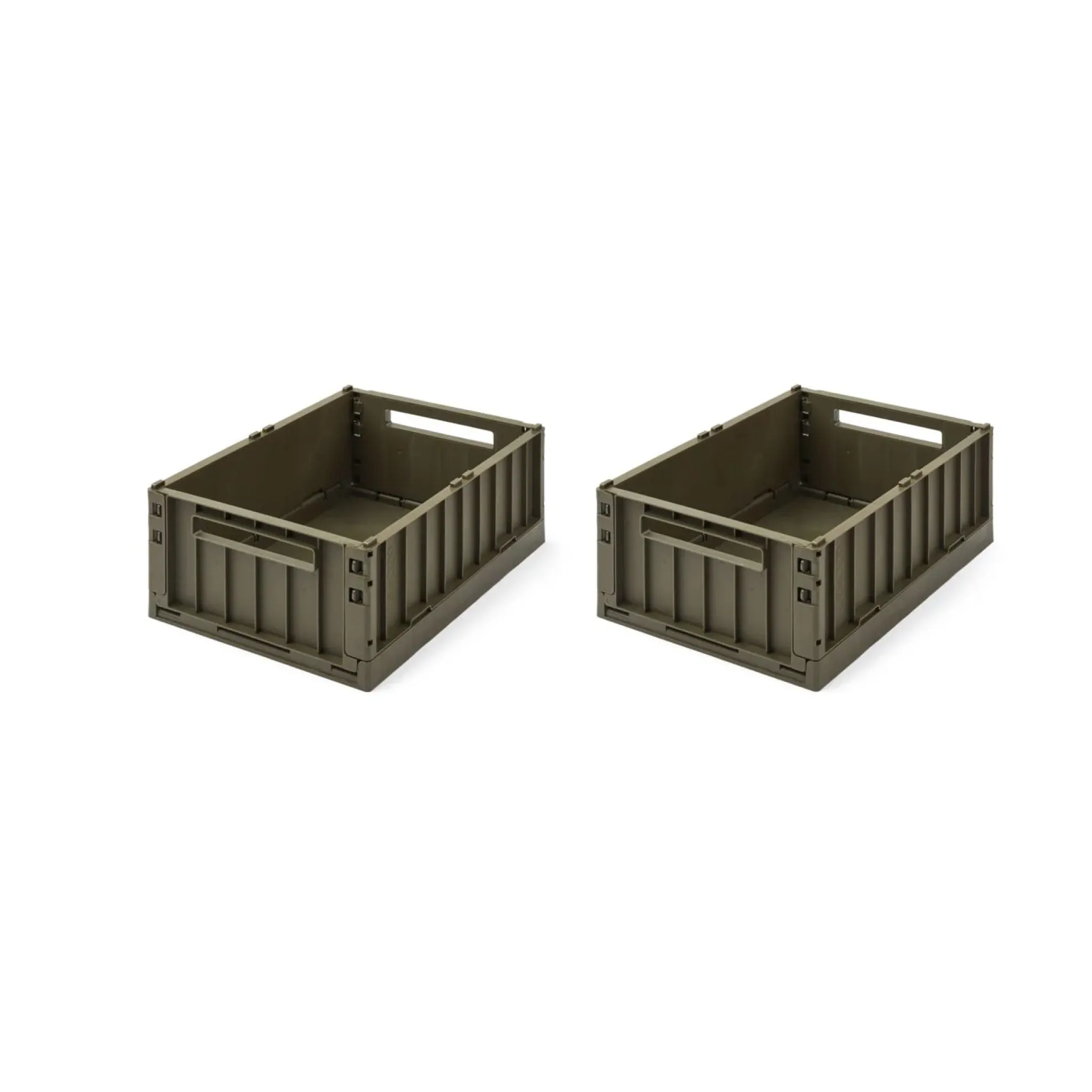 LIEWOOD Weston Storage Box, M, Army Green (Set of 2)