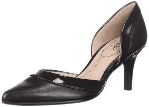 LifeStride Women's Saldana Pump, Black/Black Patent, 7 M US