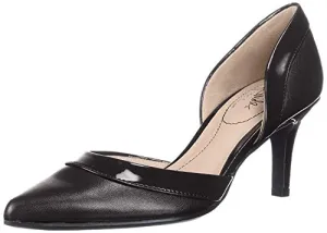 LifeStride Women's Saldana Pump, Black/Black Patent, 8.5 W US