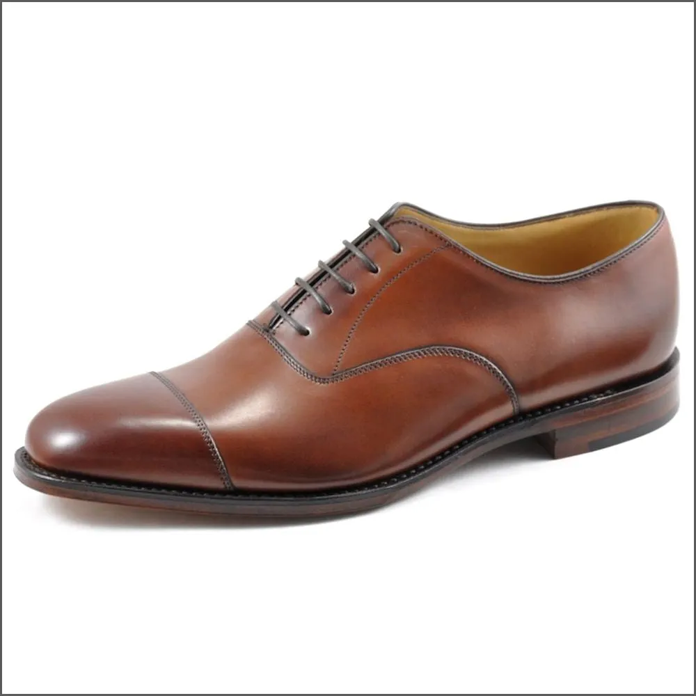 Loake Aldwych Mahogany Calf Oxford Leather Sole F Fit@
