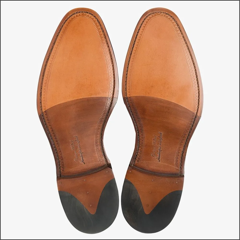 Loake Aldwych Mahogany Calf Oxford Leather Sole F Fit@