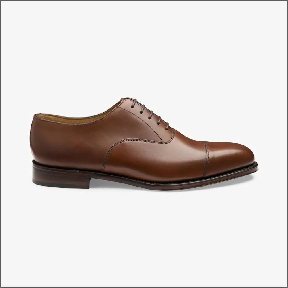 Loake Aldwych Mahogany Calf Oxford Leather Sole F Fit@