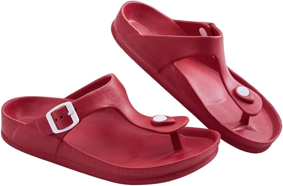 Luffymomo Comfort Footbed Eva Flip fiop Thong Sandals for Womens