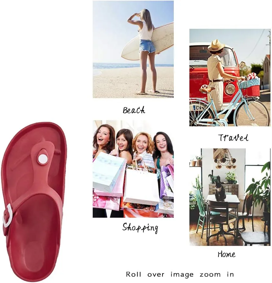 Luffymomo Comfort Footbed Eva Flip fiop Thong Sandals for Womens