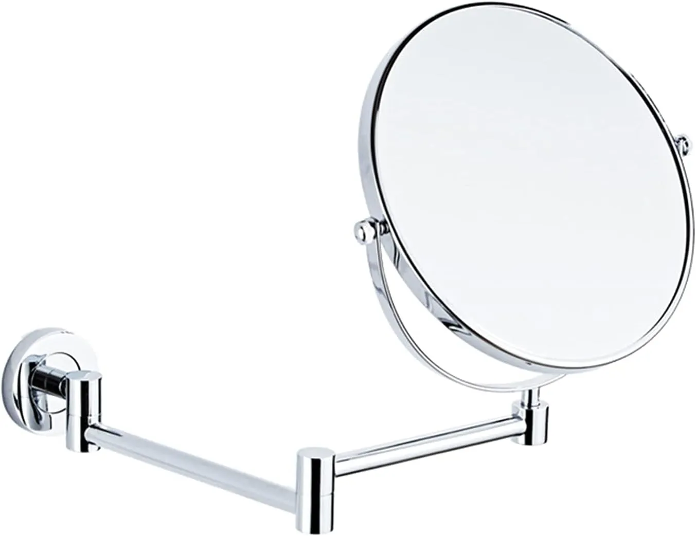 Magnification Wall Mounted Makeup Mirror - Double Sided Mirror Foldable 360° Swivel Bathroom Shaving Mirror, for Bedroom, Vanity Table, Hotel and spas, 8 (Size : 10X)