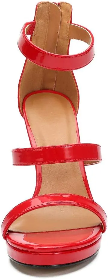 MAIERNISI JESSI Unisex Men's Women's Strappy Heels, Stiletto High Heel Dress Pump Sandals