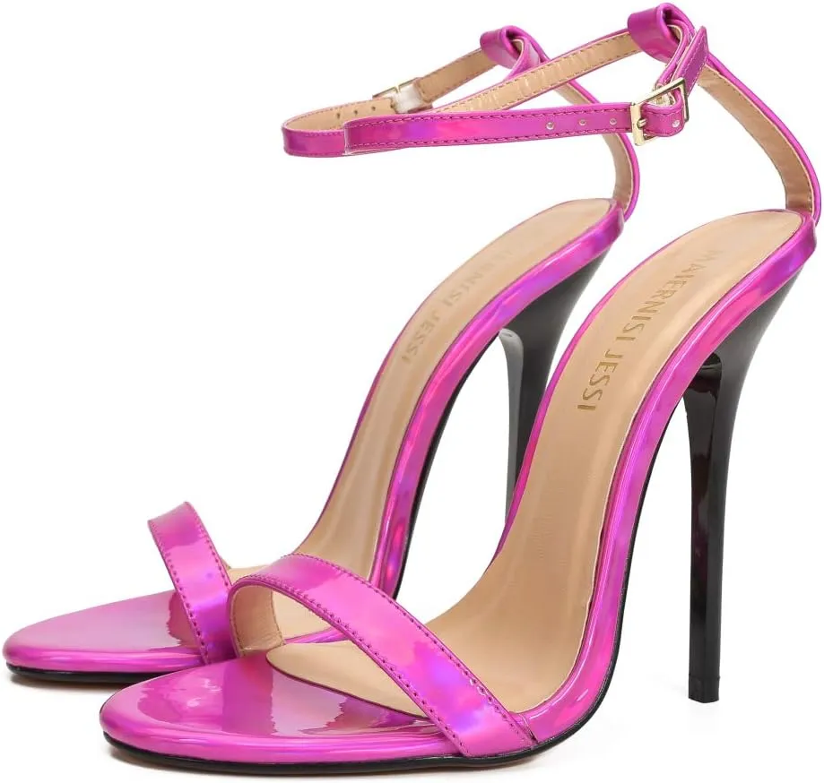 MAIERNISI JESSI Unisex Men's Women's Strappy Sandals Heels, Stilletos High Heeled Sandals
