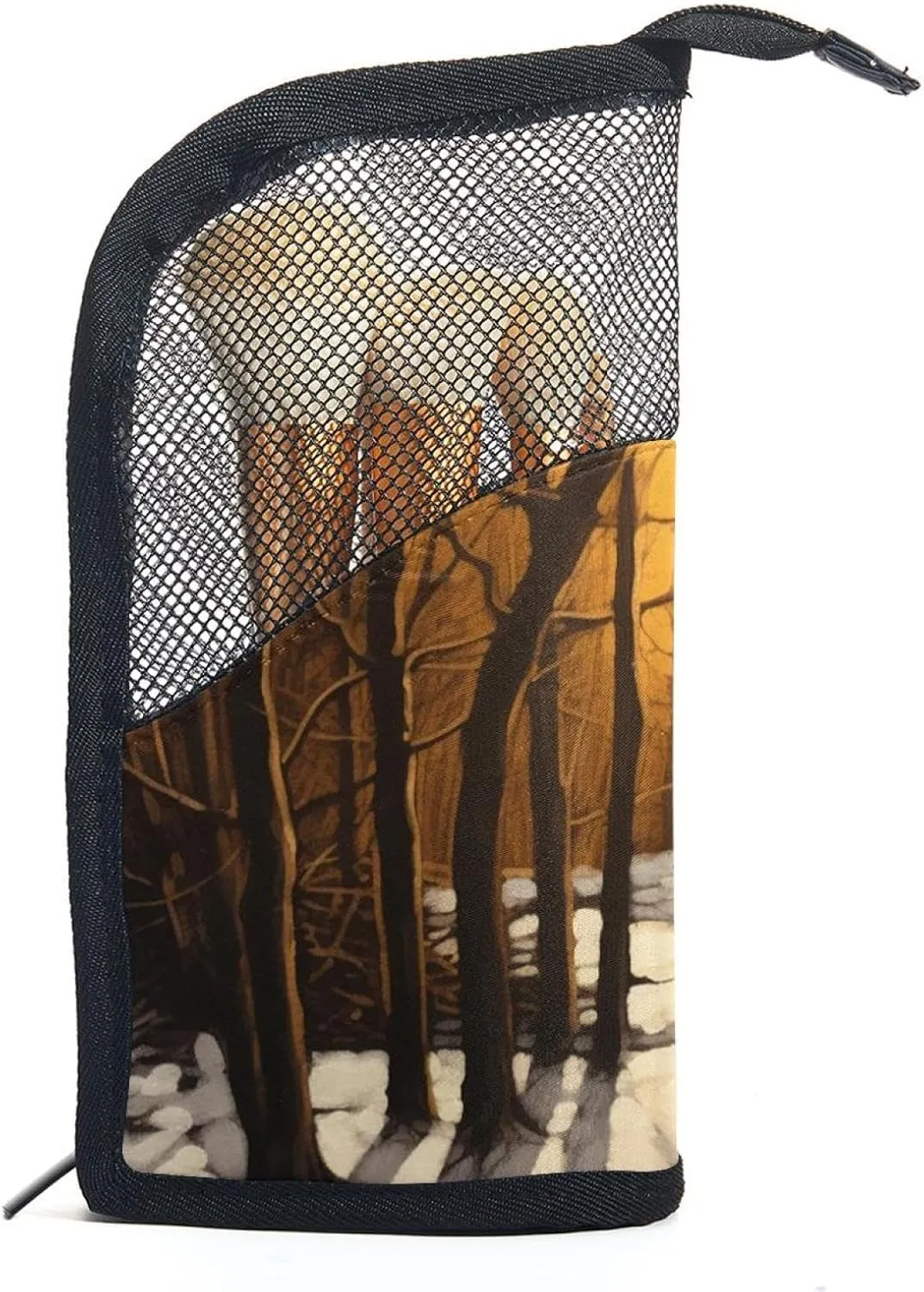 Makeup Bags for Women,Toiletry Bag for Men,Winter Forest Tree Path,Travel Cosmetic Bag