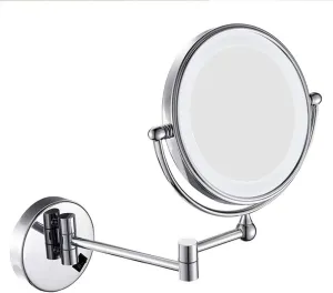 Makeup Mirror for Bathroom with Magnification Two-Sided Extendable 360 Degree Swivel Hardwired USB and Plug (Color : 7X, Size : Plug)