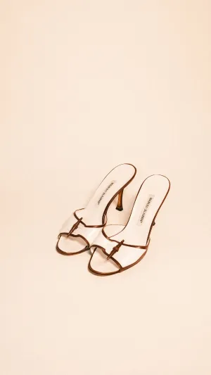 Manolo Blahnik Corkscrew Detail Mule EU 37