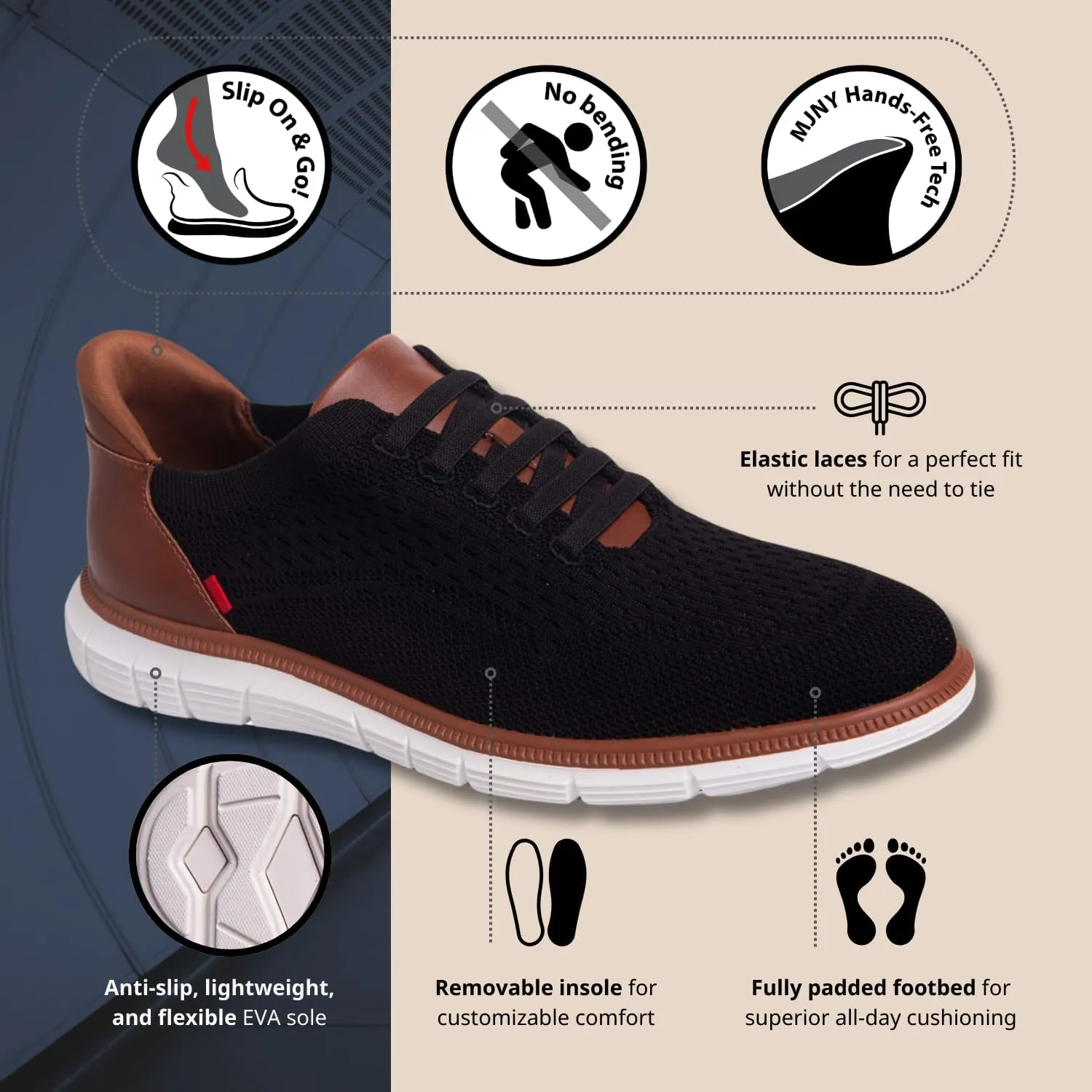 Marc Joseph New York Men's Edison Street (Hands Free Technology) Oxford
