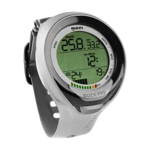 Mares Puck Pro  Wrist Dive Computer | Ultra Flat Design Watch-Style One Button Control Underwater Scuba Diving Computer, Grey/Black