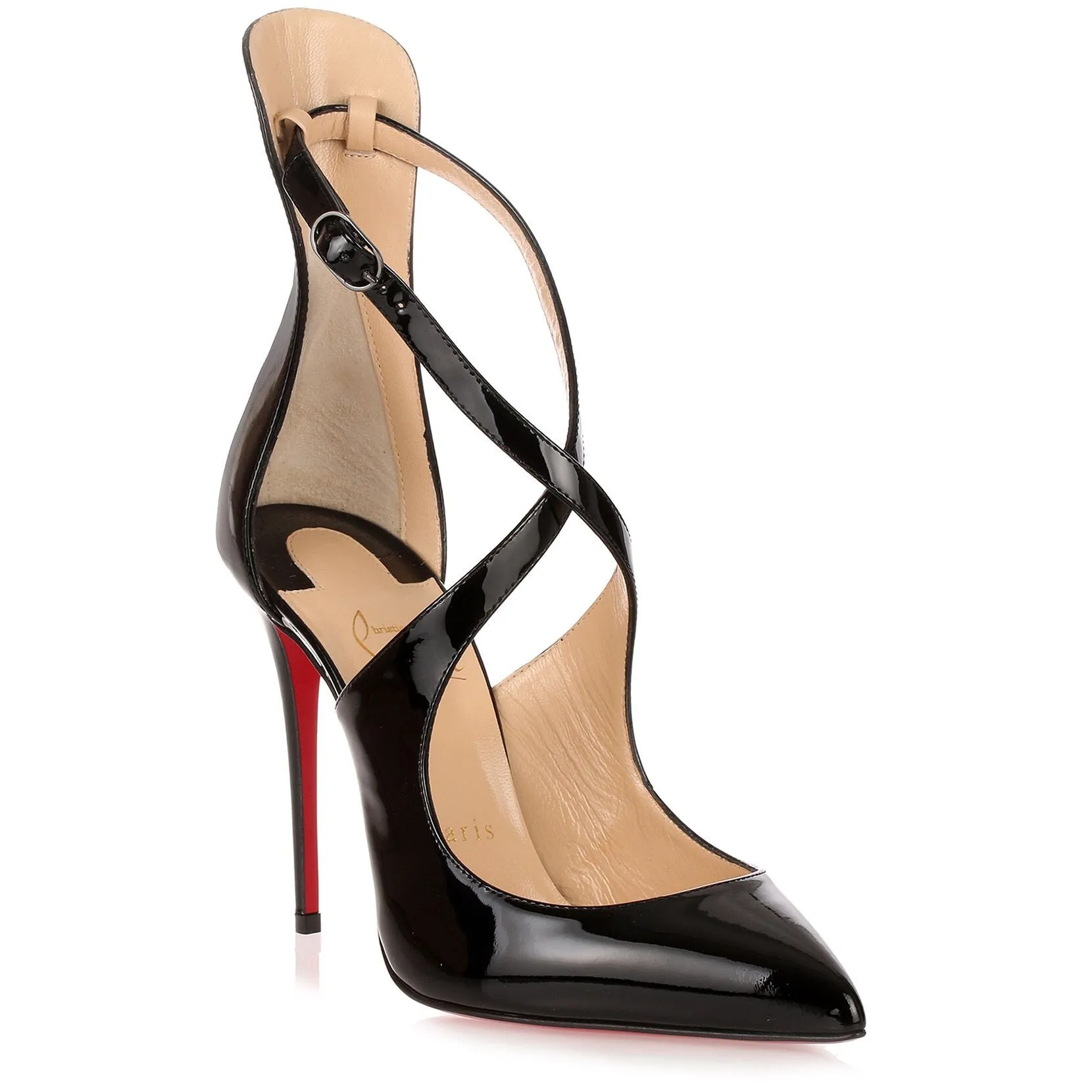 Marlenarock 100 black patent pump