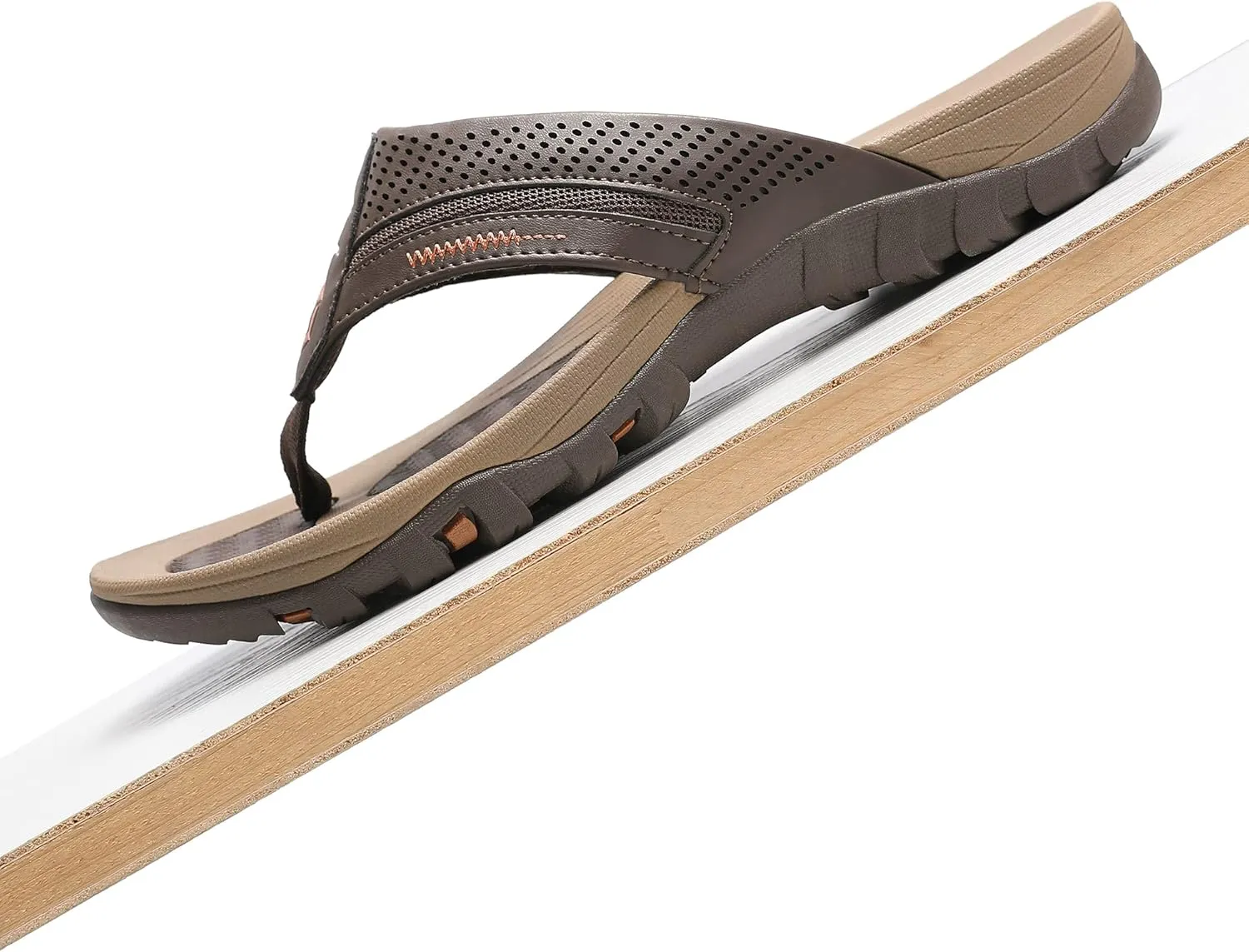 Men's Flip-Flops, Thongs Sandals Durable Comfort Slippers for Beach