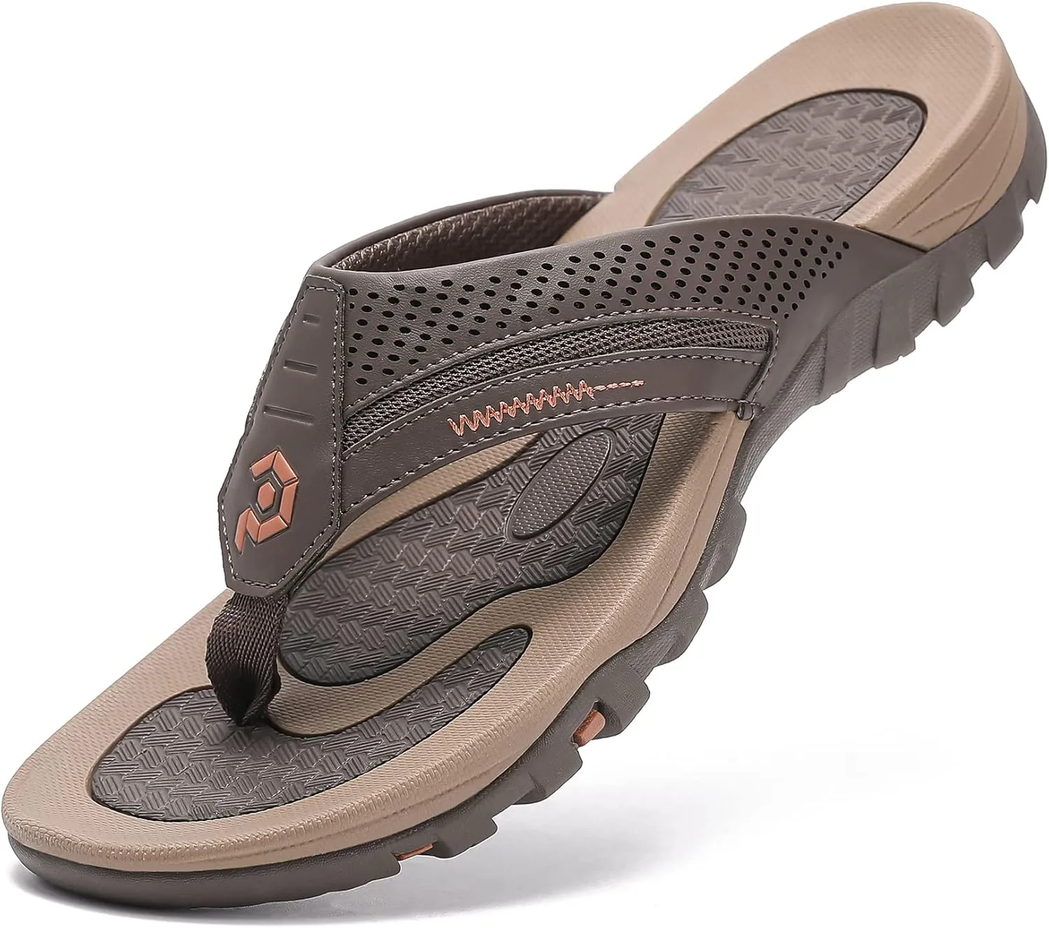 Men's Flip-Flops, Thongs Sandals Durable Comfort Slippers for Beach