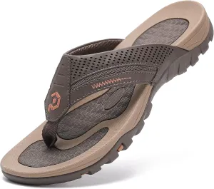 Men's Flip-Flops, Thongs Sandals Durable Comfort Slippers for Beach