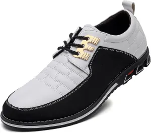 Men's Modern Oxford Leather Fashion Sneakers Walking Shoes Business Office Party Prom Dress Shoes Size 7-15