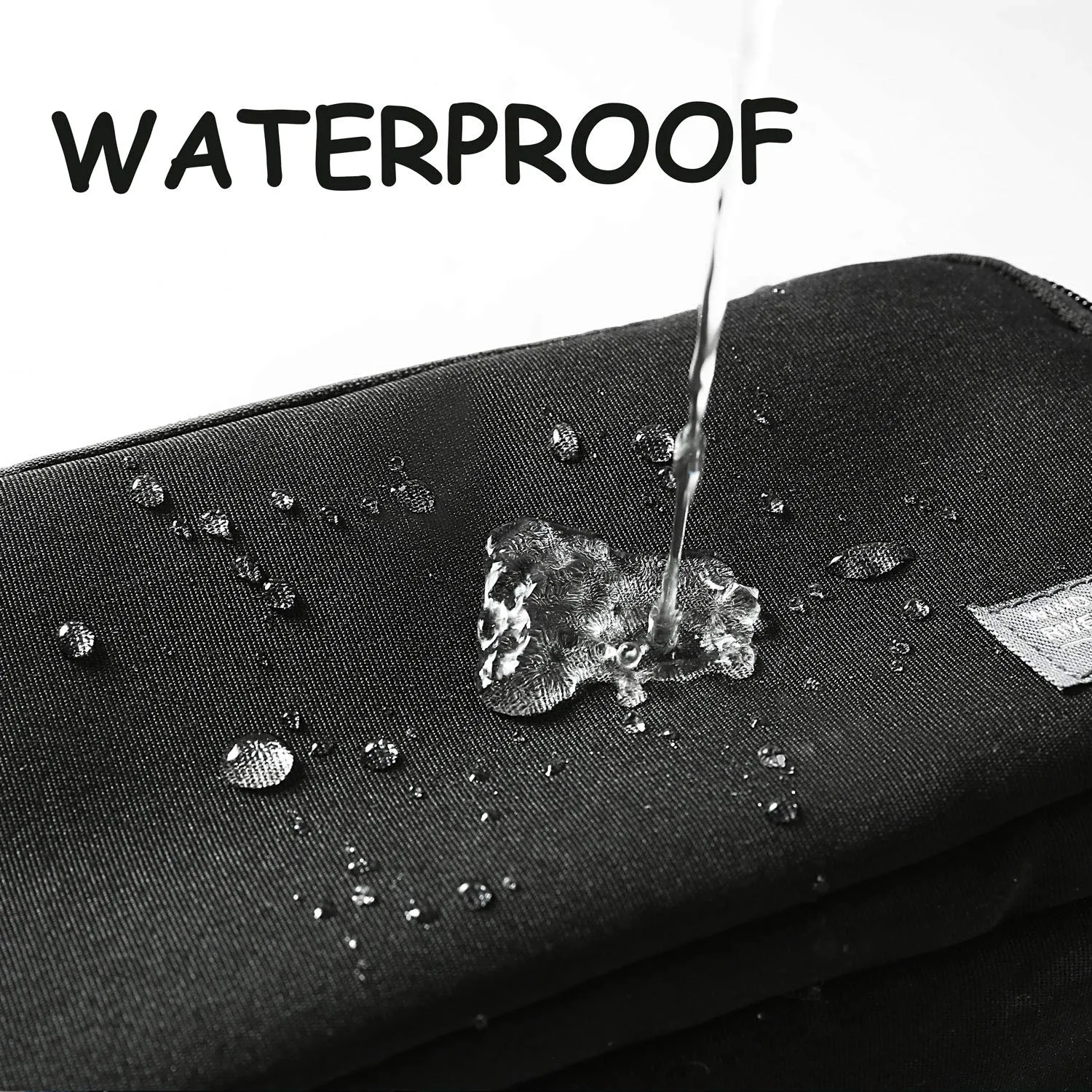 Mens Toiletry Bag Waterproof Organizer Bag Travel Shaving Dopp Kit Perfect Travel Accessory Gift (Black)