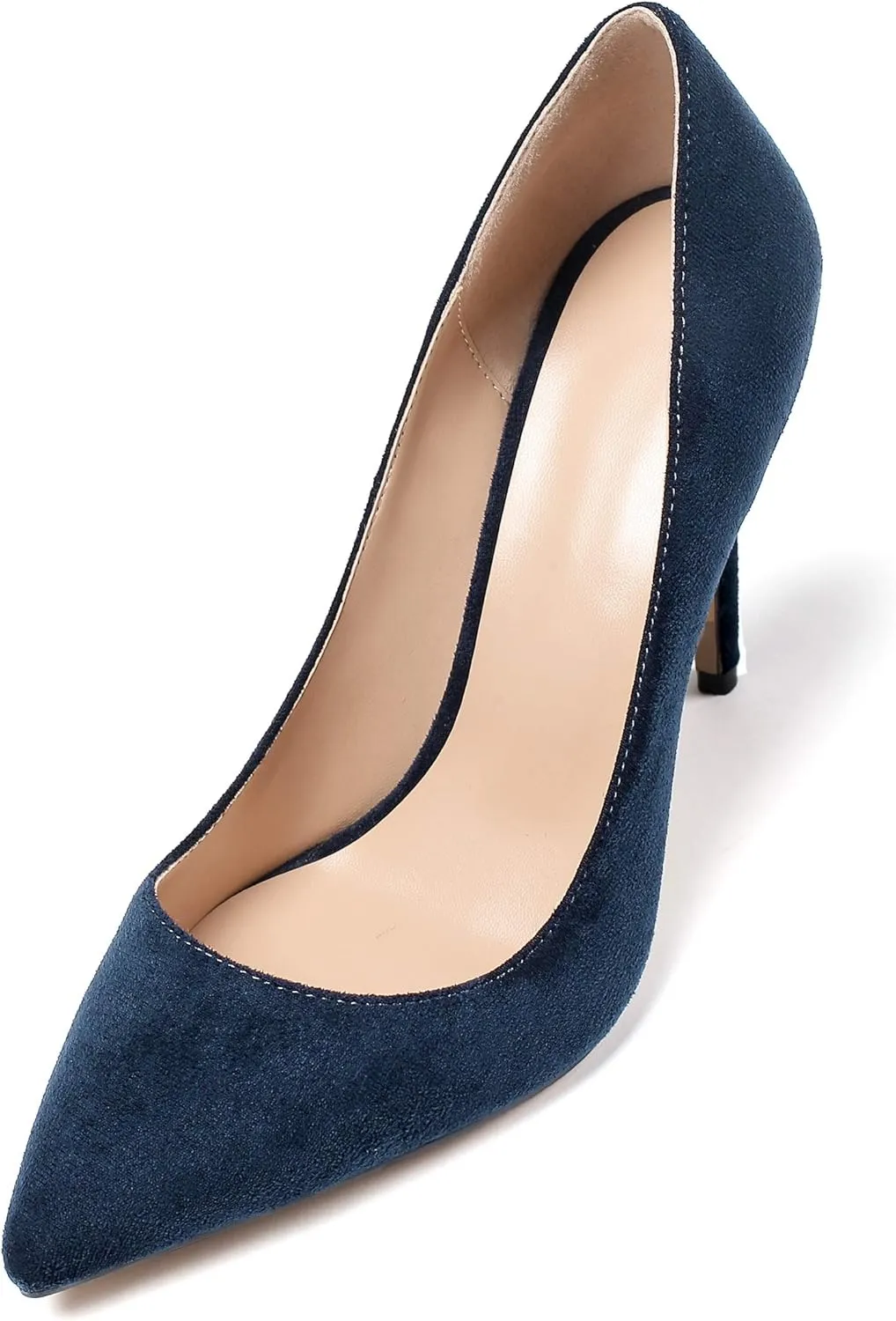 Mettesally Women's High Heels Closed Pointed Toe Pumps Stiletto Heel Party Wedding Basic Shoes