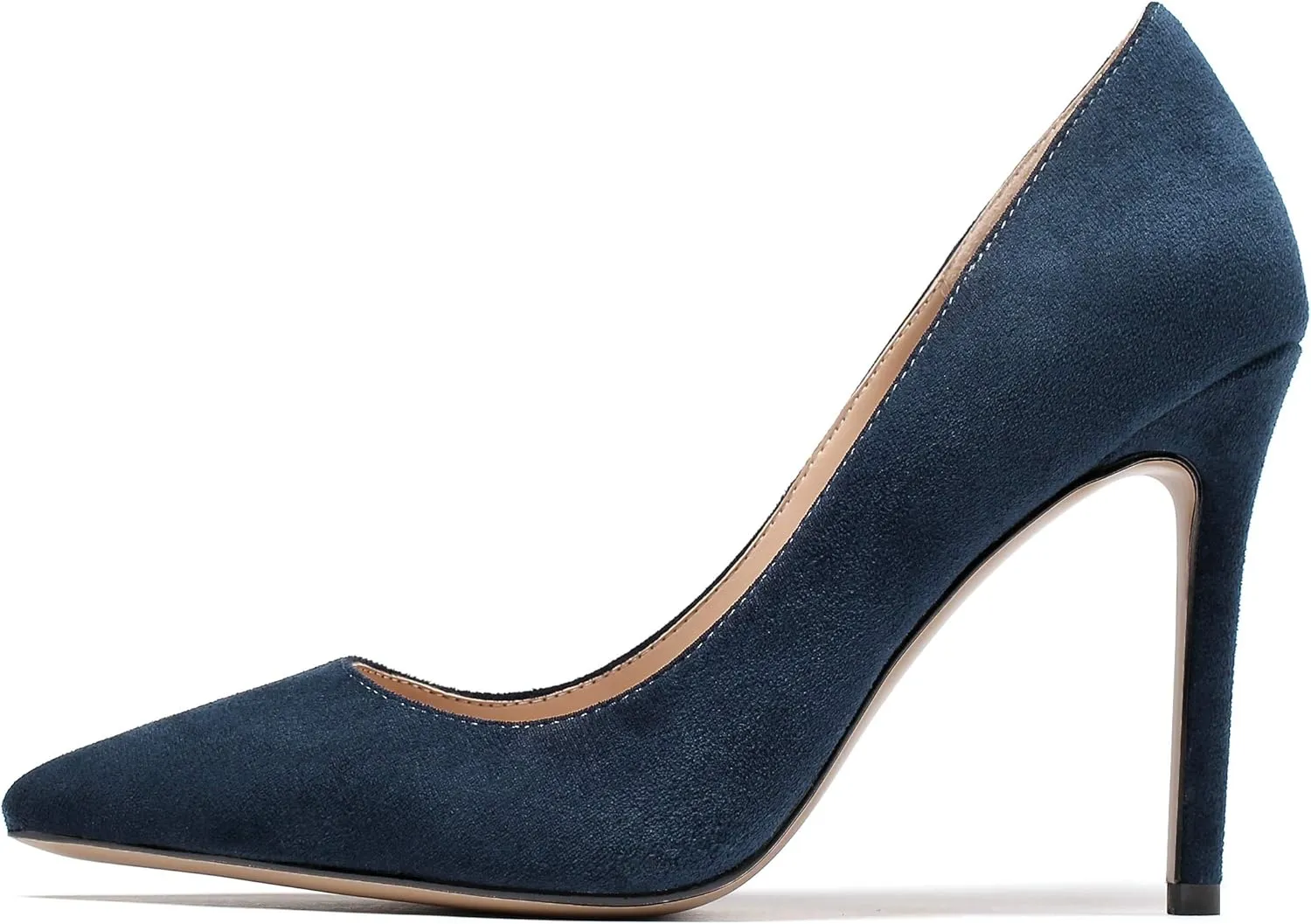 Mettesally Women's High Heels Closed Pointed Toe Pumps Stiletto Heel Party Wedding Basic Shoes