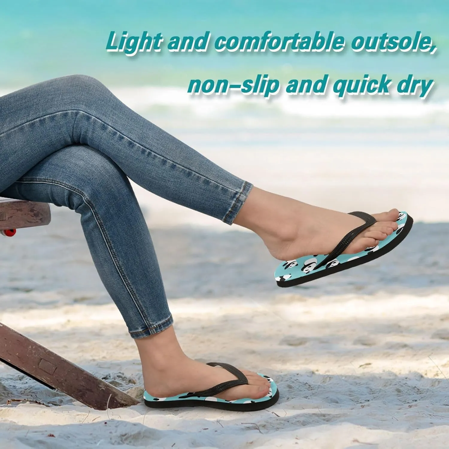 MNSRUU EVA Rubber Flip Flops for Men & Women,Unisex Sandals Soft Cushion Footbed Comfort flip-flops