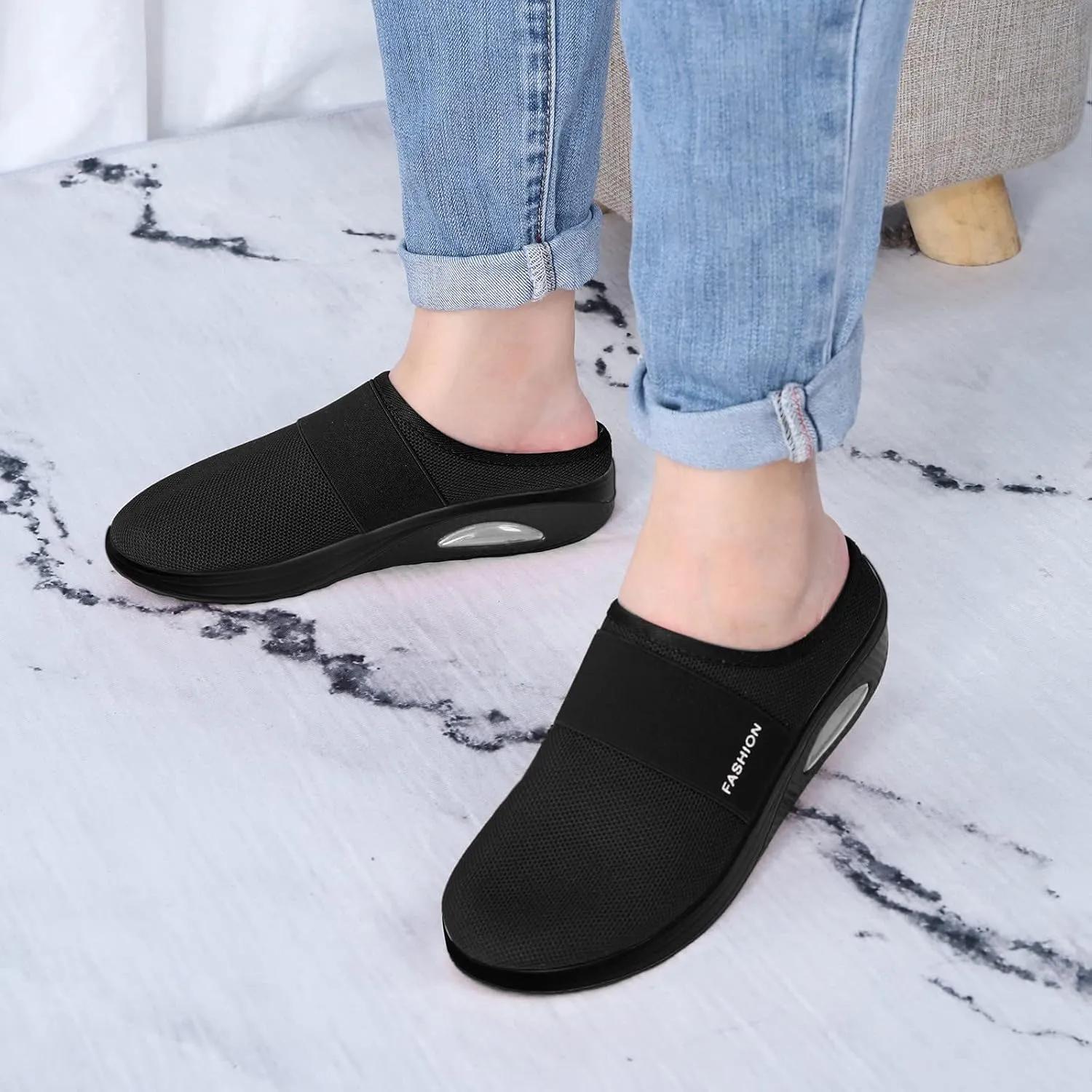 Mules for Women 2025 Backless Walking Sneakers Mens Tennis Shoes Comfortable Women Shoes Casual Waterproof Sneakers Waterproof Tennis Shoe Loafers Shoe