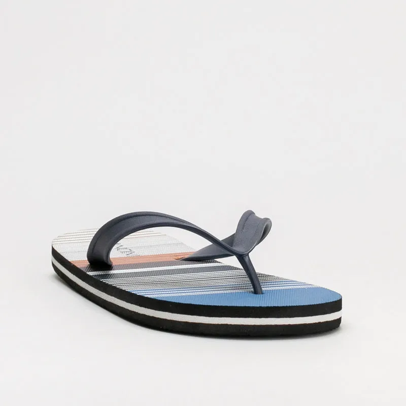 Multi Stripes Flip Flops _ 161098