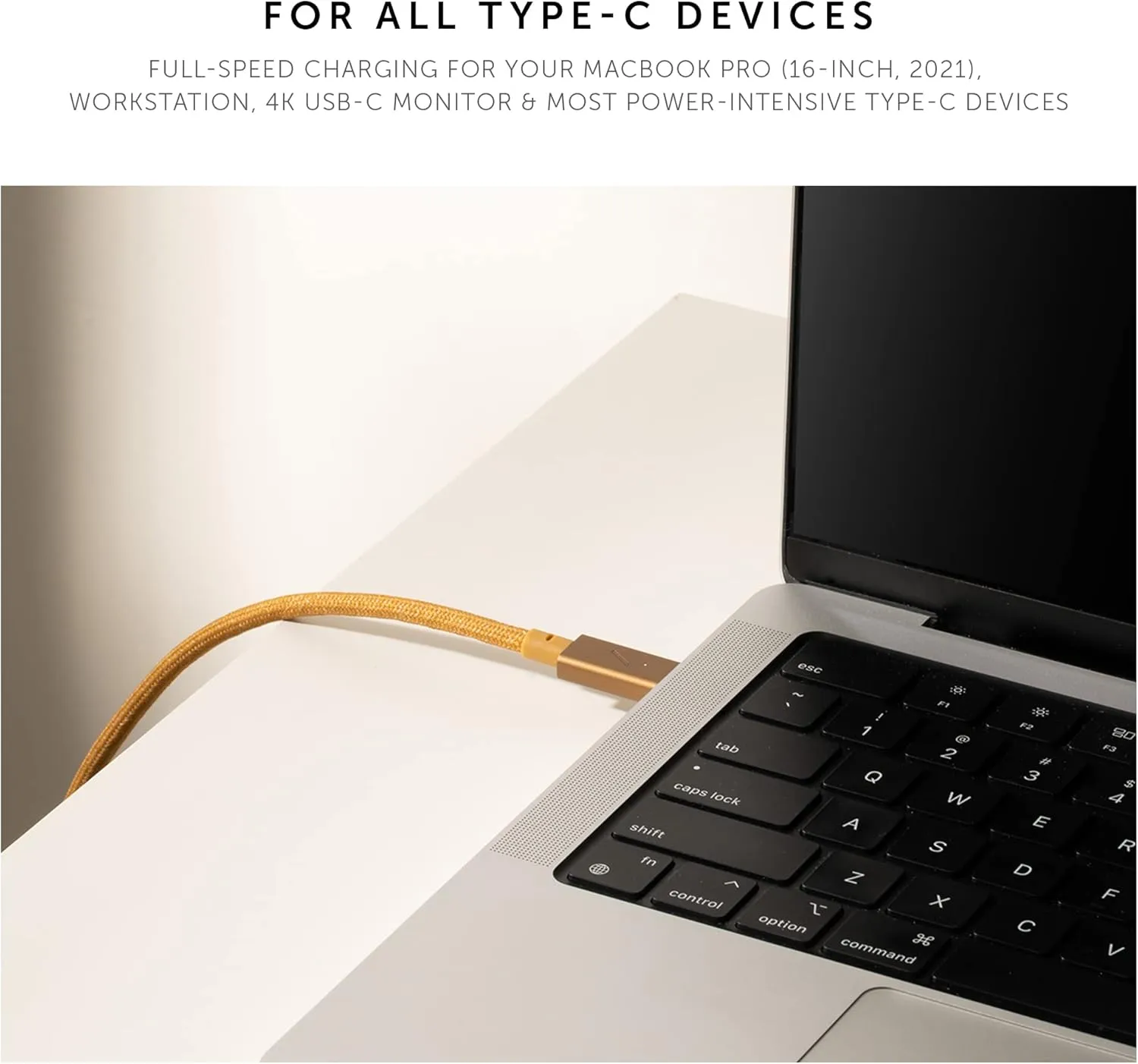 Native Union Type-C Belt Cable Pro - 240W USB-C to USB-C 8ft Ultra-Strong Charging Cable with Leather Strap Compatible with iPhone 16, 16 Pro Max, MacBook Pro 14"/16" M2, Air 15" M2 (Cosmos)