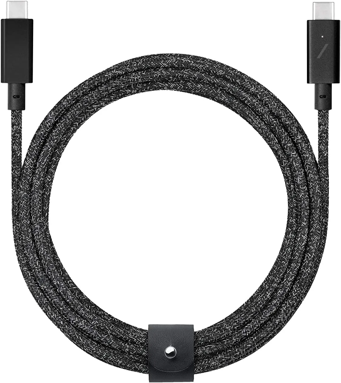 Native Union Type-C Belt Cable Pro - 240W USB-C to USB-C 8ft Ultra-Strong Charging Cable with Leather Strap Compatible with iPhone 16, 16 Pro Max, MacBook Pro 14"/16" M2, Air 15" M2 (Cosmos)