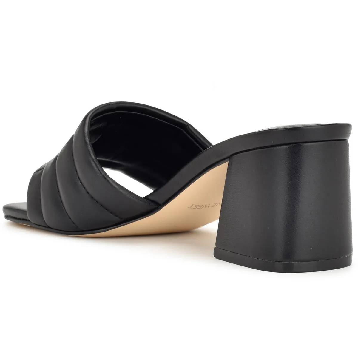 Nine West Womens GLENRA3 Block Heel  Mule Sandals