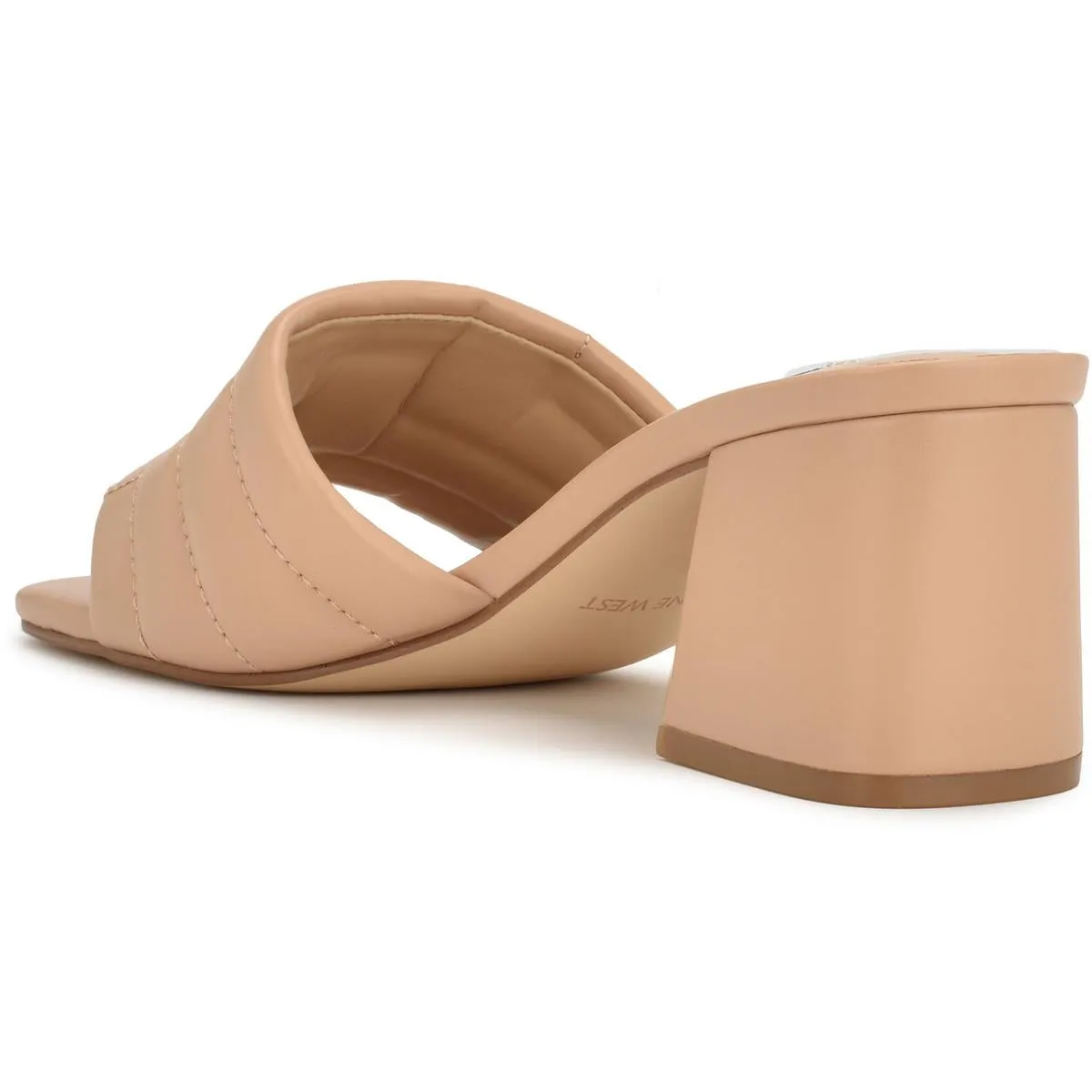 Nine West Womens GLENRA3 Block Heel  Mule Sandals