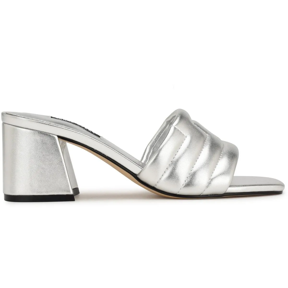 Nine West Womens GLENRA3 Block Heel  Mule Sandals