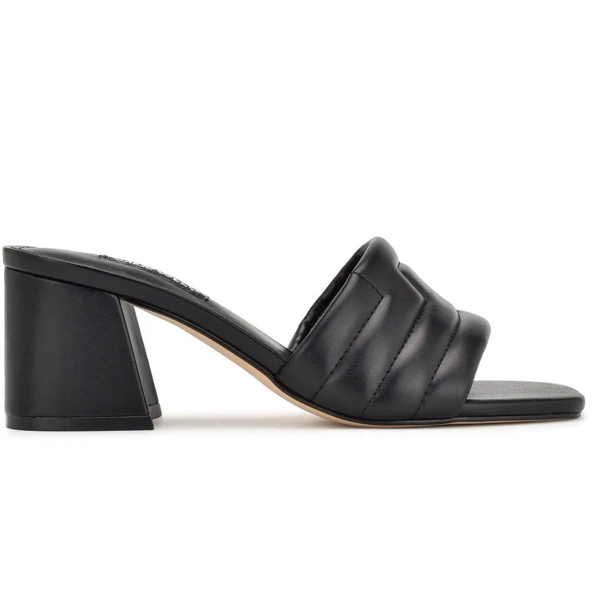 Nine West Womens GLENRA3 Block Heel  Mule Sandals