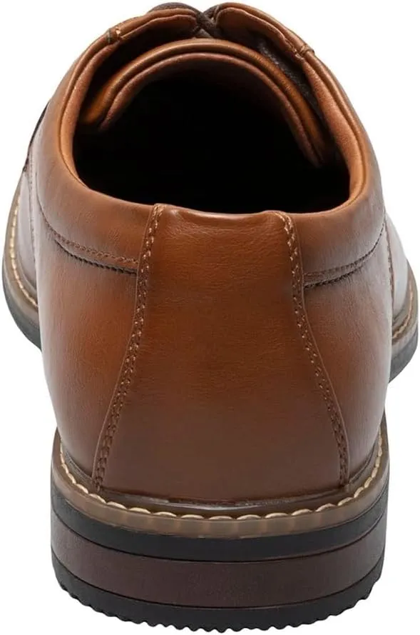Nunn Bush Men's Carmelo Oxford Classic Modern Formal Plain Toe Lace Up Dress Casual Shoes