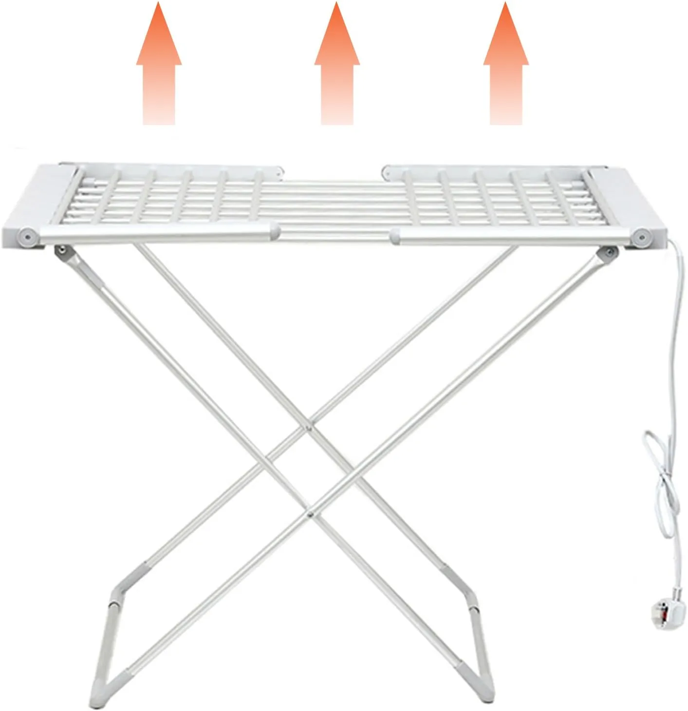NYASAA Electric Heated 230w Clothes Airer with Wings,Foldable Design,Electric Heated Clothes Dryer, Max Load 15Kg
