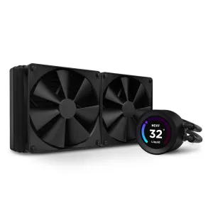 NZXT Kraken 280mm AIO CPU Liquid Cooler with Customizable LCD Display, High-Performance Pump, and 2x F140P Fans