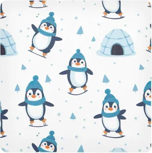 ODAWA Self-adhesive Cloth 21.7"x21.7" Cute Penguins Multi-purpose Wrap Cloth Wrap Protection for Camera and Lens