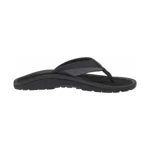 OluKai Men's Ohana Koa Flip Flop - Lava Rock