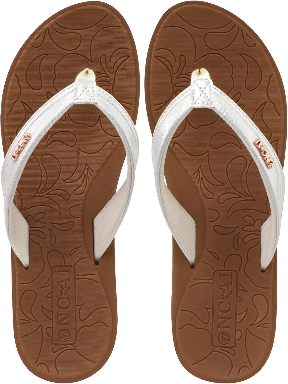 ONCAI Women's Flip Flops Comfortable Summer Beach Thong Sandals for Women with Cushion Walking Arch Support Yoga Mat Indoor Outdoor Soles