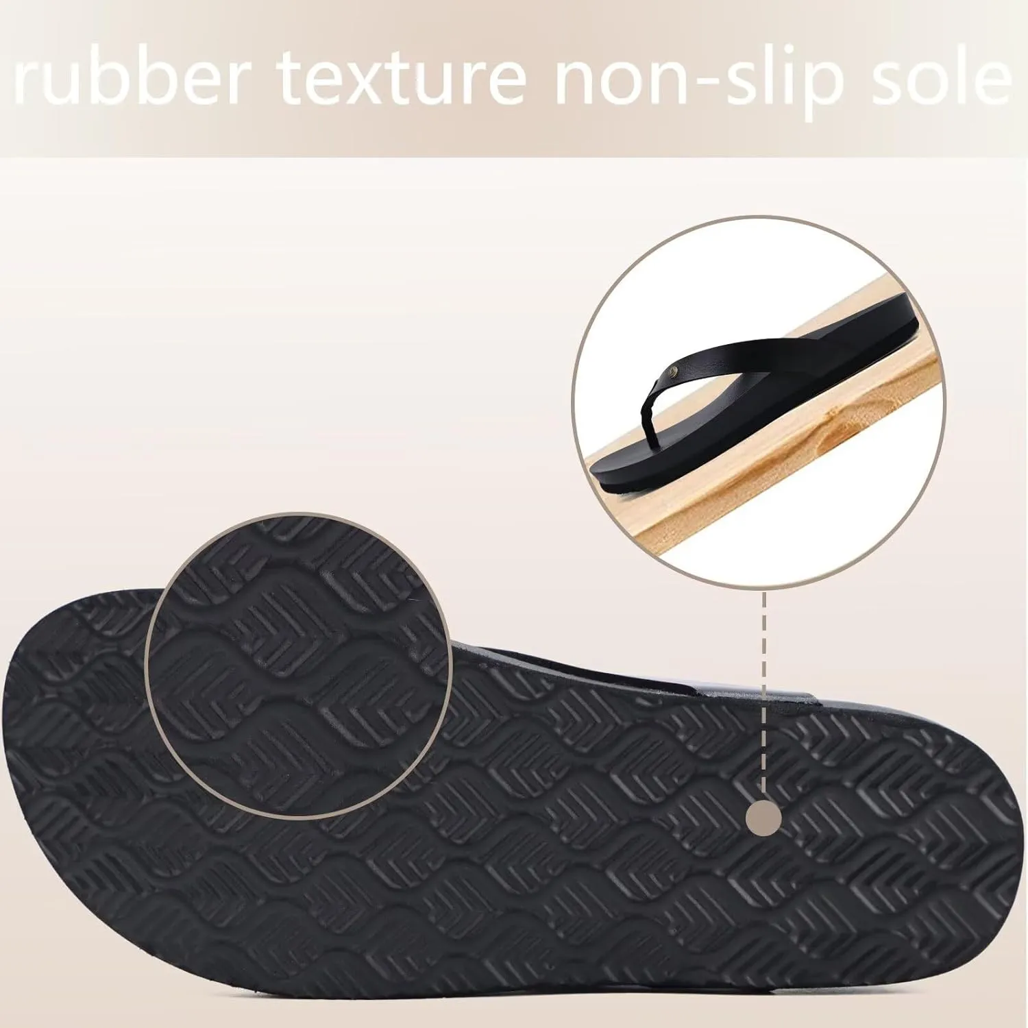 ONCAI Womens Flip Flops For Women Comfortable Strap Yoga Mat Non-Slip Women's Thong Sandal Casual Summer Beach Slippers With Arch Support