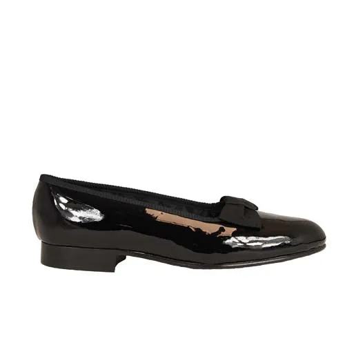 Opera Pump Black Patent, Crockett & Jones