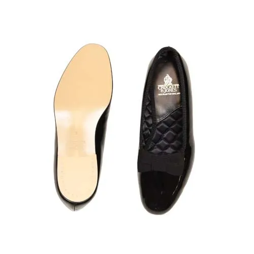 Opera Pump Black Patent, Crockett & Jones
