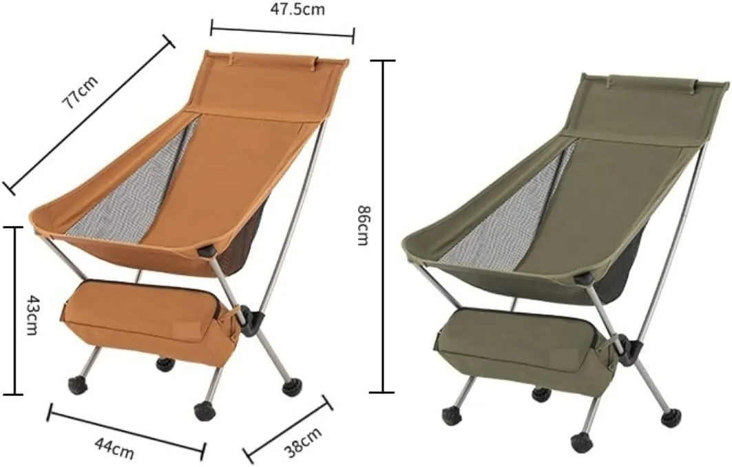 Outdoor Chair Folding Camping Chair Ultralight Backpack Camping Chair Travel Hiking Foldable Portable Outdoor Beach Backpack Seat, Breathable Double-Sided Mesh Camping Chair Foldable Chair