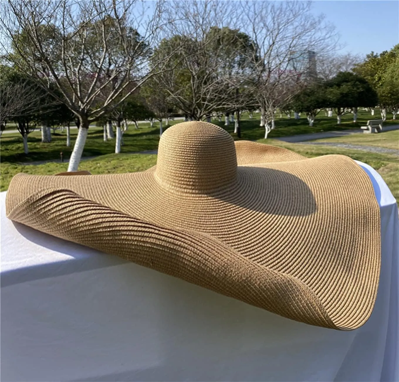 Oversized Beach Straw Hats for Women Floppy, Extra Large Sun Visor Hat Wide Brim Summer Roll Up Big Beach Hat Women Foldable