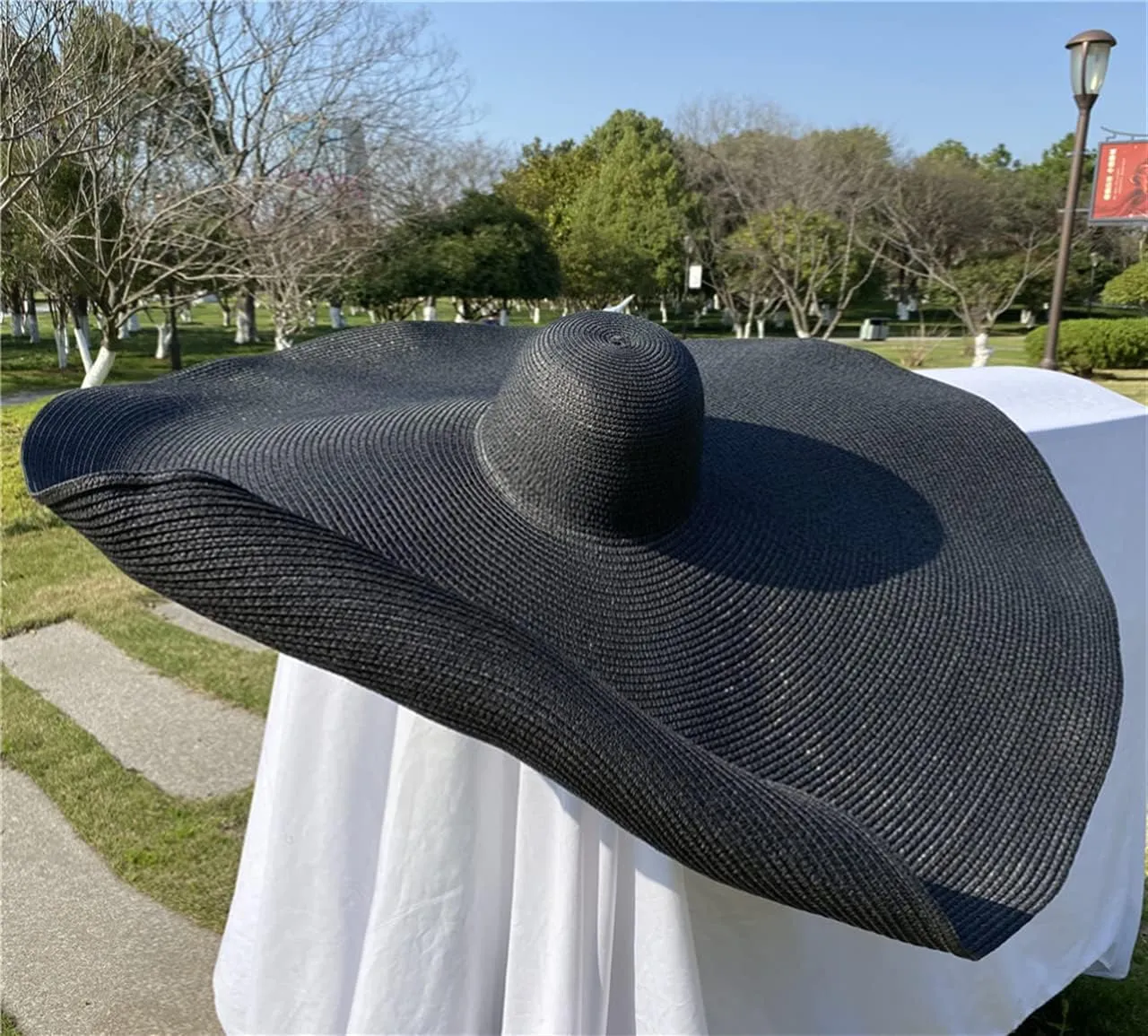 Oversized Beach Straw Hats for Women Floppy, Extra Large Sun Visor Hat Wide Brim Summer Roll Up Big Beach Hat Women Foldable
