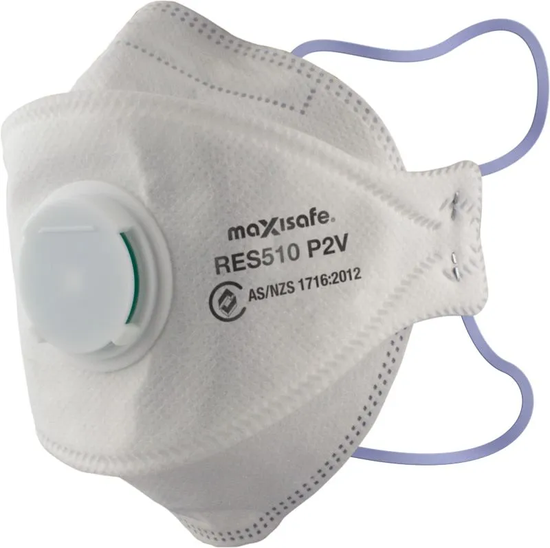 P2 3-Panel Flat fold Respirator with valve