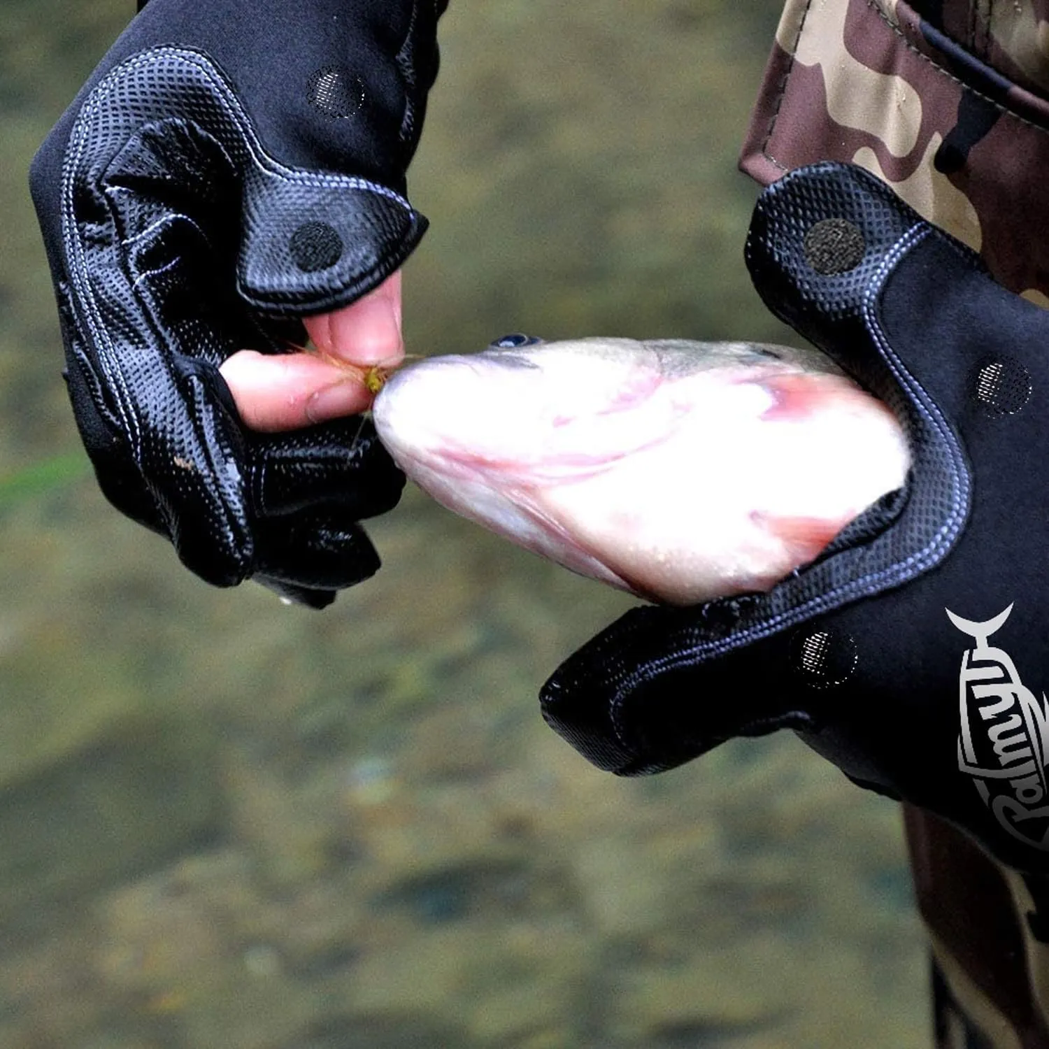 Palmyth Neoprene Fishing Gloves for Men and Women 3 Cut Fingers Flexible Great for Photography Fly Fishing Ice Fishing Running Touchscreen Texting Hiking Jogging Cycling Walking
